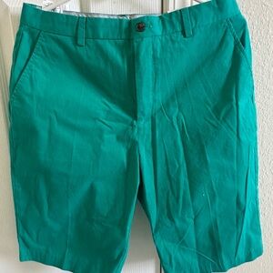 Brooks Brothers Youth Boy's  Green Cotton Chino Shorts! Size 20